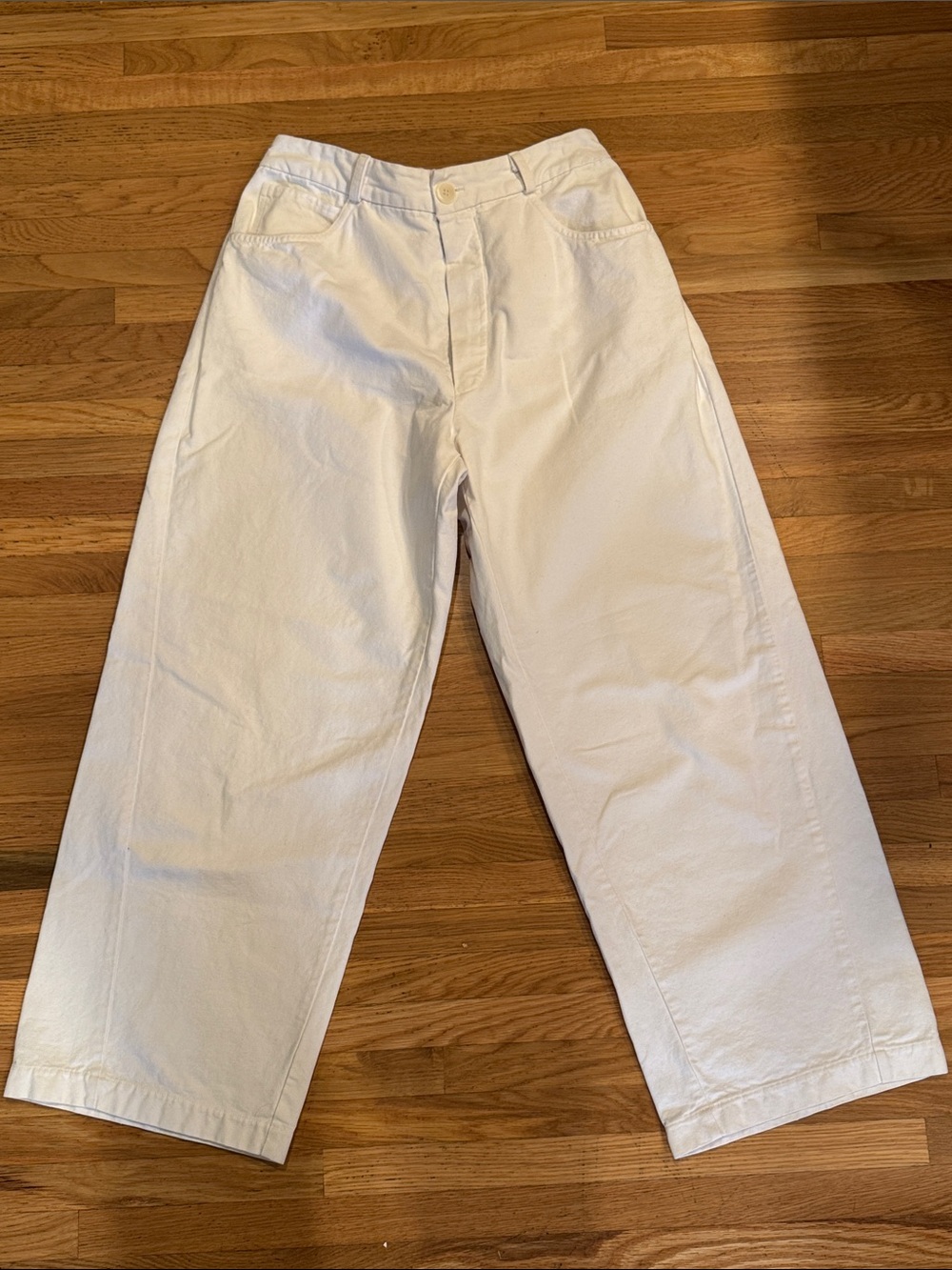 Cordera Barrel Trouser - Cream 100% BCI cotton